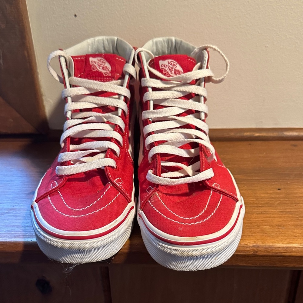 Vans Red High-Top Sneakers